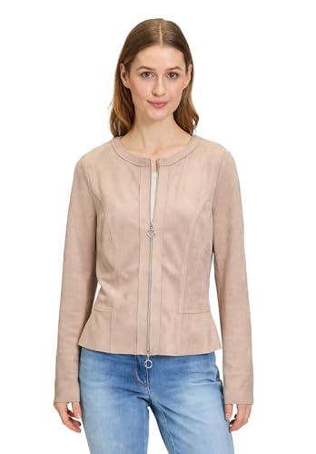 Betty Barclay Damen Blazer-Jacke mit Reißverschluss Powder Pearl,42 von Betty Barclay