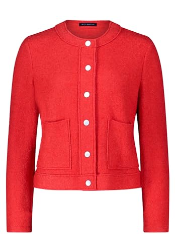 Betty Barclay Damen Blazer-Jacke mit Taschen Poppy Red,38 von Betty Barclay