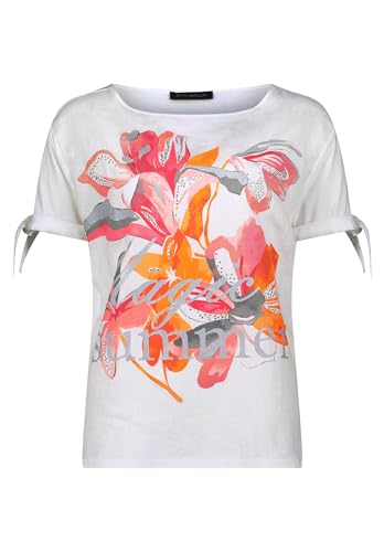 Betty Barclay Damen Blusenshirt mit Schleifenknoten Patch Cream/Rosé,36 von Betty Barclay