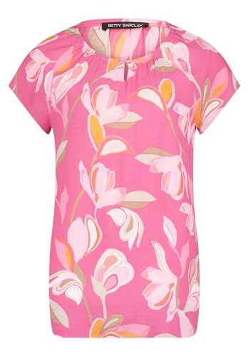 Betty Barclay Damen Casual-Bluse mit Muster Pink/Rosa,40 von Betty Barclay