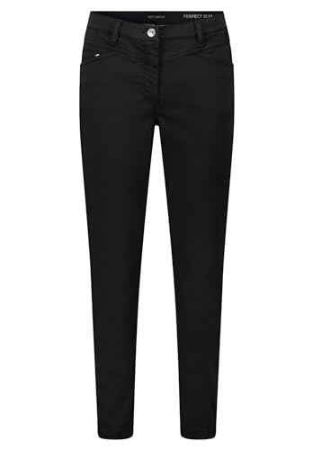 Betty Barclay Damen Casual-Hose Slim Fit Schwarz,36 von Betty Barclay