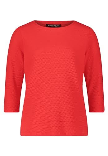 Betty Barclay Damen Casual-Shirt mit Struktur Poppy Red,48 von Betty Barclay