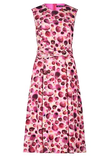 Betty Barclay Damen Chiffonkleid mit V-Ausschnitt Pink/Beige,46 von Betty Barclay