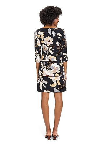 Betty Barclay Damen Elena Kleid, Black/Beige, 40 von Betty Barclay