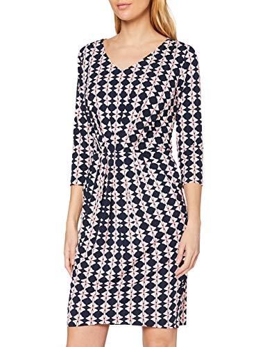 Betty Barclay Damen Fatima Kleid, Mehrfarbig (Dark Blue/Cream 8813), (Herstellergröße: 42) von Betty Barclay