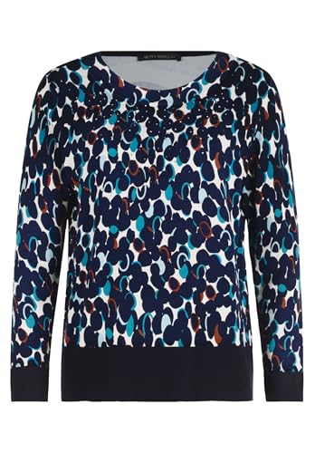 Betty Barclay Damen Feinstrickpullover Langarm Dark Blue/Petrol,38 von Betty Barclay