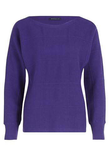 Betty Barclay Damen Feinstrickpullover kariert Blue Violet,38 von Betty Barclay