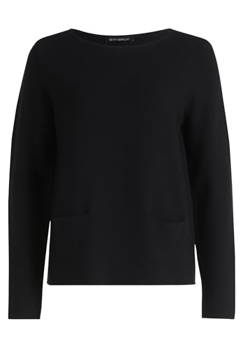 Betty Barclay Damen Feinstrickpullover mit Eingrifftaschen Schwarz,38 von Betty Barclay