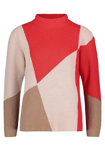 Betty Barclay Damen Feinstrickpullover mit Intarsie Patch Red/Nature,46 Betty Barclay Damen Feinstrickpullover mit Intarsie Patch Red/Nature,46 von Betty Barclay