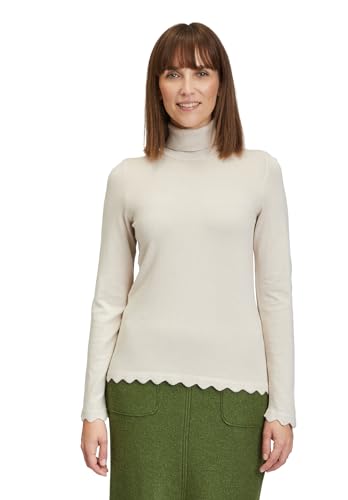 Betty Barclay Damen Feinstrickpullover mit Wellenstruktur Grau Beige,38 von Betty Barclay