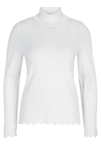 Betty Barclay Damen Feinstrickpullover mit Wellenstruktur Offwhite,40 von Betty Barclay