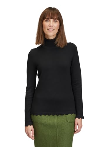 Betty Barclay Damen Feinstrickpullover mit Wellenstruktur Schwarz,38 von Betty Barclay