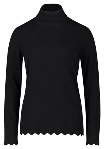 Betty Barclay Damen Feinstrickpullover mit Wellenstruktur Schwarz,46 von Betty Barclay