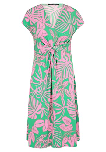 Betty Barclay Damen Freizeitkleid ohne Verschluss Green/Pink,44 von Betty Barclay