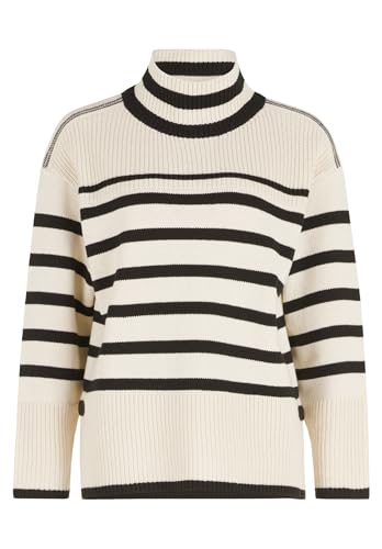 Betty Barclay Damen Grobstrick-Pullover mit Streifen 36, Patch Beige/Black Betty Barclay Damen Grobstrick-Pullover mit Streifen 36, Patch Beige/Black von Betty Barclay