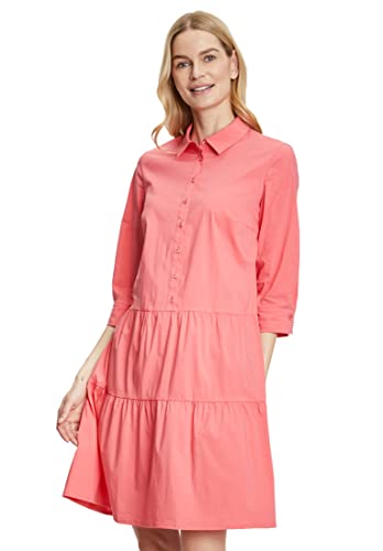 Betty Barclay Damen Hemdblusenkleid mit 3/4 Arm Calypso Coral,36 von Betty Barclay