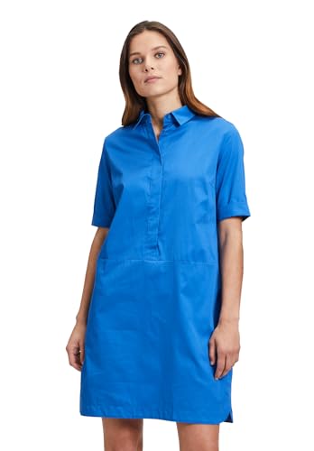 Betty Barclay Damen Hemdblusenkleid mit Knopfleiste 46, Mittelblau von Betty Barclay