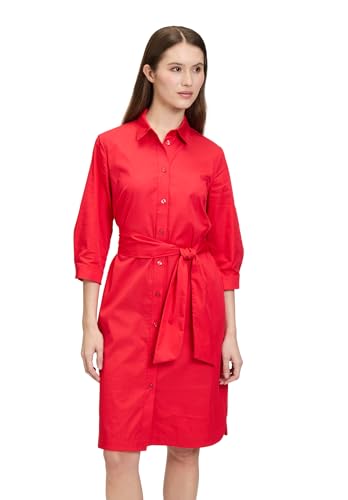 Betty Barclay Damen Hemdblusenkleid mit Knopfleiste 40, Poppy Red von Betty Barclay