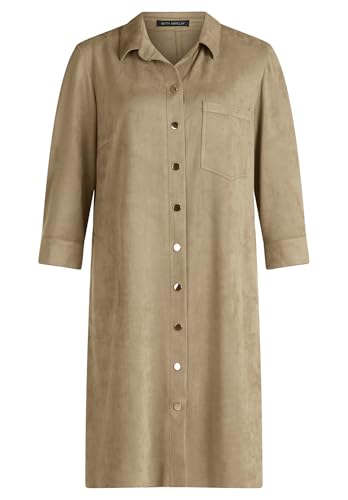 Betty Barclay Damen Hemdblusenkleid mit Knopfleiste 46, Soft Olive Betty Barclay Damen Hemdblusenkleid mit Knopfleiste 46, Soft Olive von Betty Barclay
