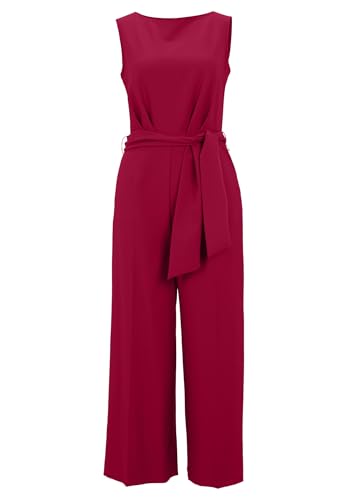 Betty Barclay Damen Jumpsuit mit Eingrifftaschen 46, Beet Red von Betty Barclay
