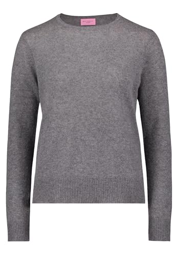 Betty Barclay Damen Kaschmir-Pullover mit Rundhalsausschnitt Grey Melange,42 von Betty Barclay