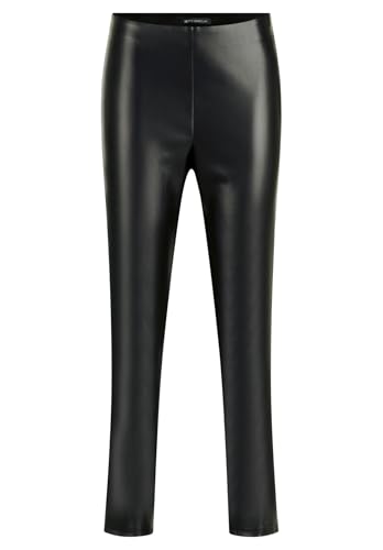 Betty Barclay Damen Kunstleder-Leggings Slim Fit Schwarz,42 von Betty Barclay