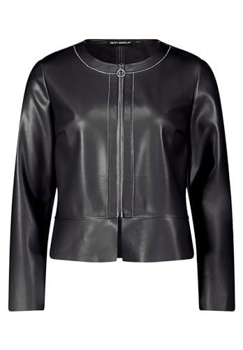 Betty Barclay Damen Kurzblazer mit Reißverschluss Schwarz,38 von Betty Barclay