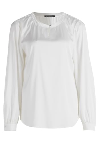 Betty Barclay Damen Langarm-Bluse mit Rundhalsausschnitt Rohweiß,48 von Betty Barclay