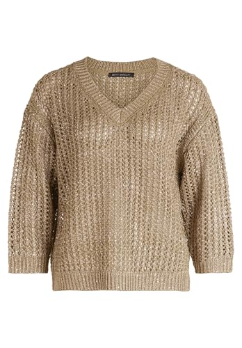 Betty Barclay Damen Lochstrick-Pullover mit Pailletten 40, Soft Olive Betty Barclay Damen Lochstrick-Pullover mit Pailletten 40, Soft Olive von Betty Barclay