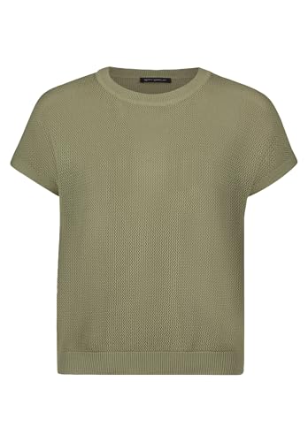 Betty Barclay Damen Lochstrick-Pullover ohne Arm 42, Oil Green von Betty Barclay