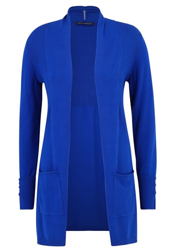 Betty Barclay Damen Longstrickjacke mit Rippenstruktur Adria,36 von Betty Barclay