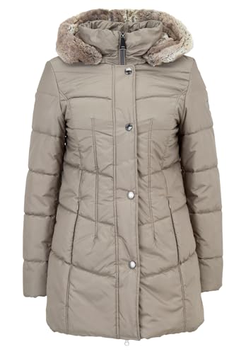 Betty Barclay Damen Outdoorjacke mit Kapuze Hellbraun,40 von Betty Barclay