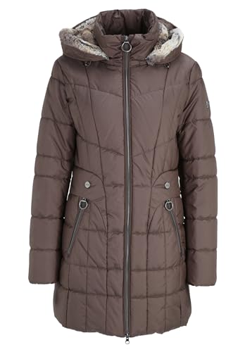 Betty Barclay Damen Outdoorjacke mit abnehmbarer Kapuze Brown,38 von Betty Barclay