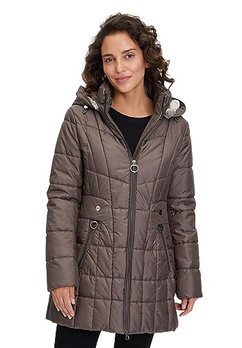 Betty Barclay Damen Outdoorjacke mit abnehmbarer Kapuze Brown,38 von Betty Barclay