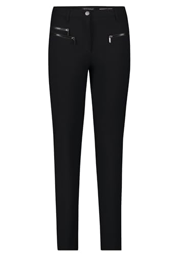 Betty Barclay Damen Perfect Body-Hose mit Reißverschlusstaschen Schwarz,46 von Betty Barclay