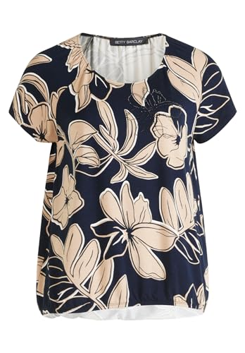 Betty Barclay Damen Printshirt mit Gummizug Dark Blue/Beige,42 Betty Barclay Damen Printshirt mit Gummizug Dark Blue/Beige,42 von Betty Barclay