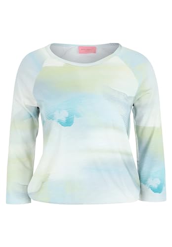 Betty Barclay Damen Printshirt mit elastischem Bund Mint/Green,42 von Betty Barclay