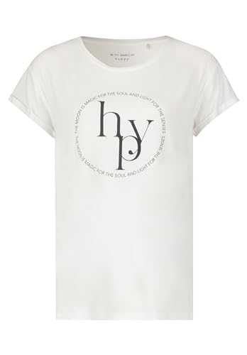Betty Barclay Damen Rundhals-Shirt mit Aufdruck Weiß/Schwarz,XXL von Betty Barclay