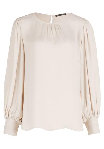Betty Barclay Damen Satin-Bluse Langarm 38, Camel Beige von Betty Barclay