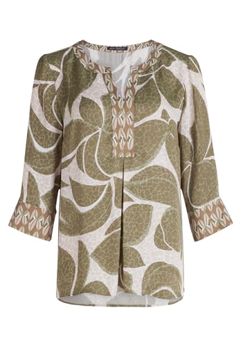 Betty Barclay Damen Schlupfbluse mit Muster 44, Khaki/Nature Betty Barclay Damen Schlupfbluse mit Muster 44, Khaki/Nature von Betty Barclay