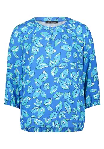 Betty Barclay Damen Schlupfbluse mit Muster Blau/Grün,44 von Betty Barclay