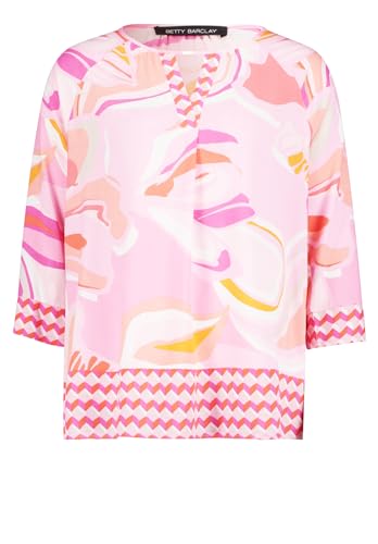 Betty Barclay Damen Schlupfbluse mit Muster Pink/Rosa,44 von Betty Barclay