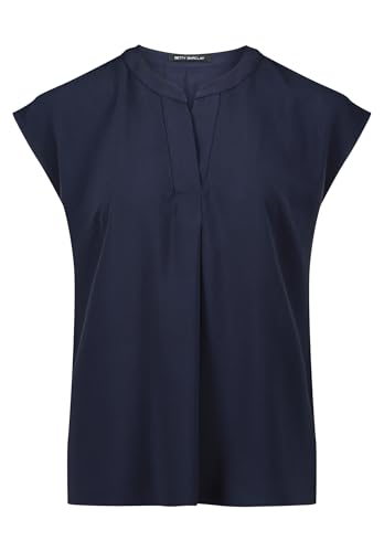 Betty Barclay Damen Schlupfbluse unifarben 44, dunkelblau von Betty Barclay