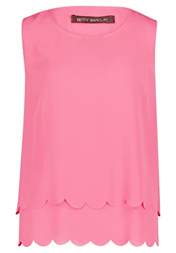 Betty Barclay Damen Schlupfbluse unifarben Pink Flambé,40 von Betty Barclay