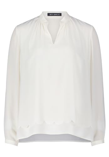 Betty Barclay Damen Schlupfbluse unifarben Offwhite,44 von Betty Barclay