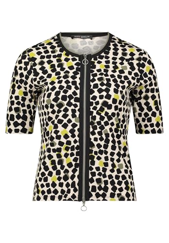 Betty Barclay Damen Shirtjacke mit Rippenstruktur 46, Beige/Schwarz Betty Barclay Damen Shirtjacke mit Rippenstruktur 46, Beige/Schwarz von Betty Barclay