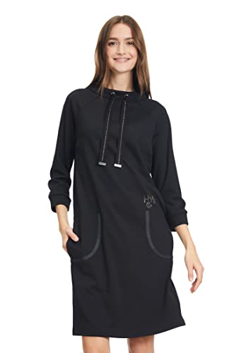 Betty Barclay Damen Shirtkleid mit Kragen Schwarz,40 von Betty Barclay