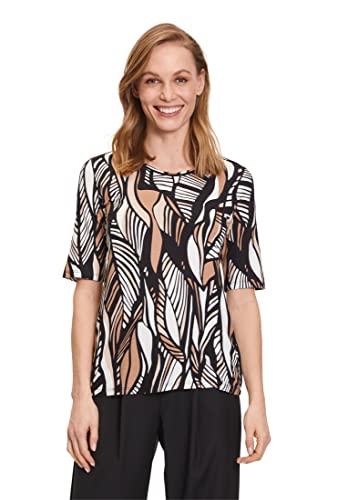 Betty Barclay Damen Siri 2 T-Shirt, Camel/Black, 36 von Betty Barclay