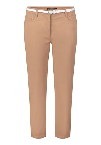 Betty Barclay Damen Sommerhose mit Gürtel Golden Camel,40 von Betty Barclay