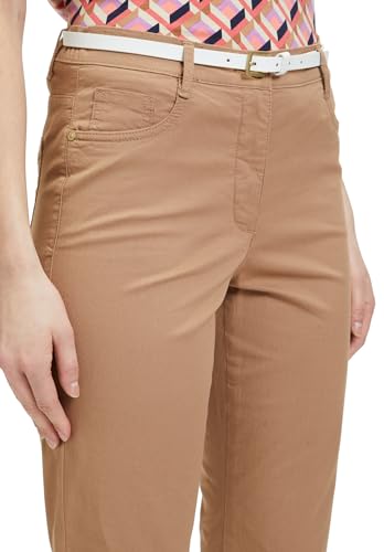 Betty Barclay Damen Sommerhose mit Gürtel Golden Camel,42 von Betty Barclay